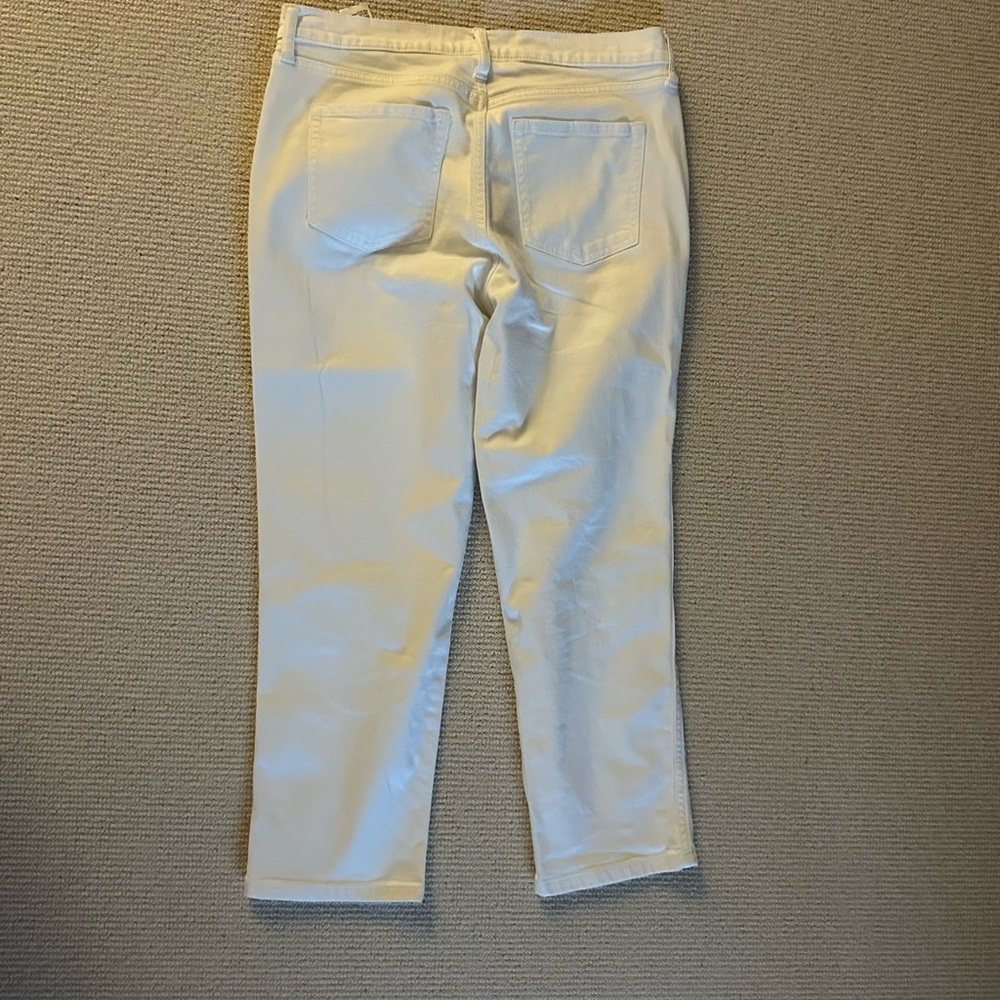 Banana Republic Factory White Slouch Jeans Size 10/30 Petite - Picture 9 of 12